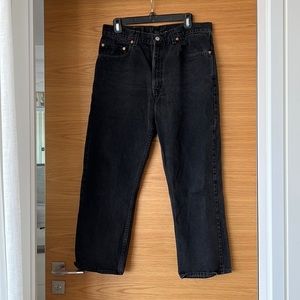 Levi's Black Straight Leg Jeans